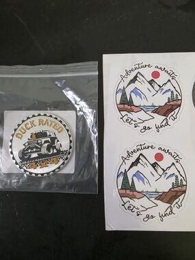 Jeep Duck Rated 4x4 Silver Emblem Badge & Stickers